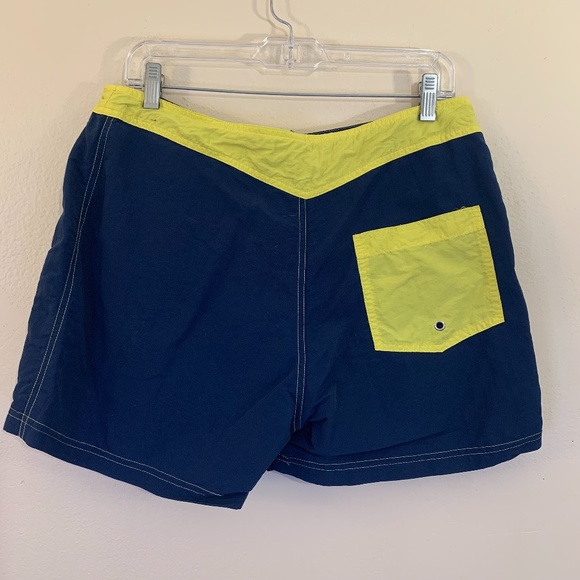 LASC Swim Trunks 34 Waist Nylon Unlined Snap/velcro closure - Picture 3 of 3